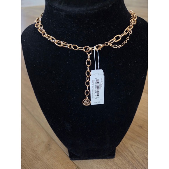 Lilly Pulitzer Women's Blue Gem Tassel Layered Pendant Necklace Gold‎ Tone NEW - Picture 5 of 6